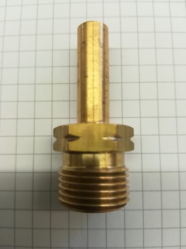 Übergangsstück mit Rohrstutzen 3/8"LHxRST8mm