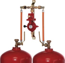 Zweiflaschenanlage für 2 x 33kg Propangasflaschen