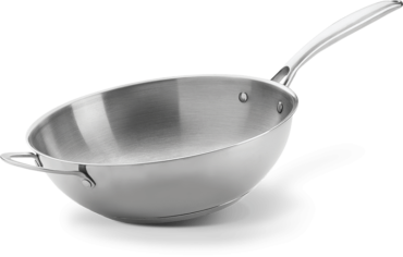 Edelstahl Wok